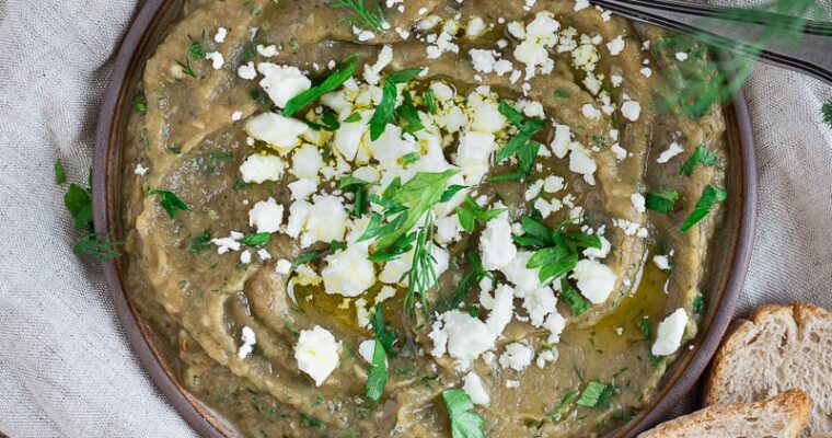 Caviar d’Aubergine à la grecque (Vegan et Sans Gluten)