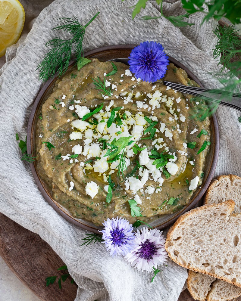 Caviar d’Aubergine à la grecque (Vegan et Sans Gluten)