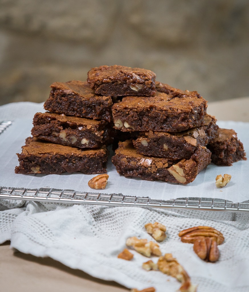Une recette de brownies classiques avec des noix ! 