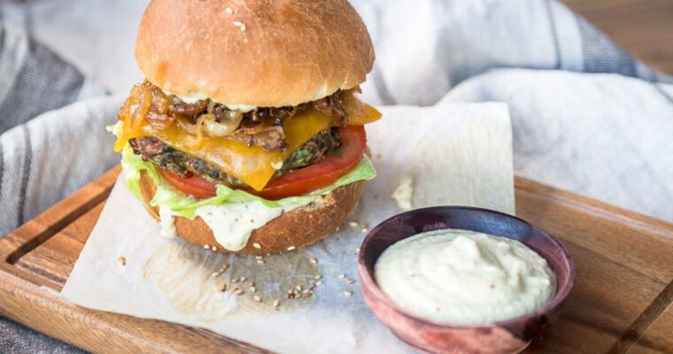 Burger Végétarien – Galettes Aubergine Cheddar