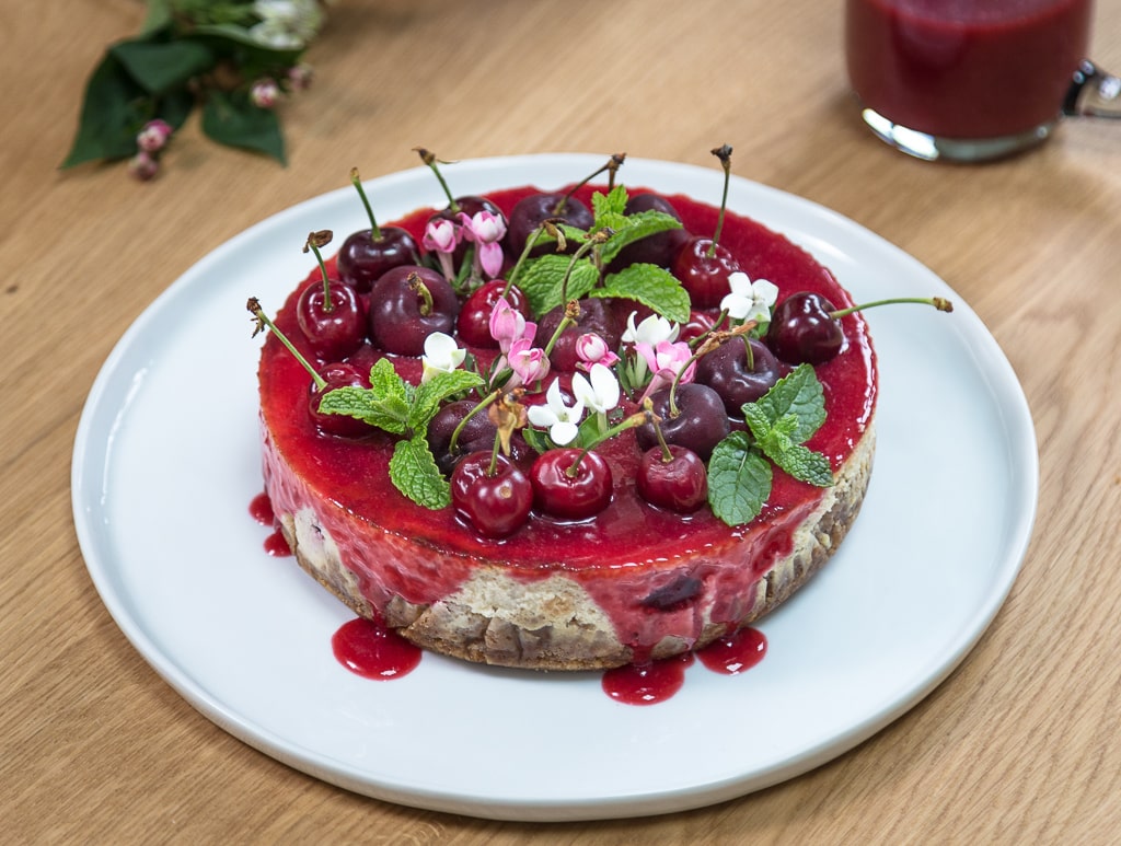 Une délicieuse recette de cheesecake à la cerise ! 