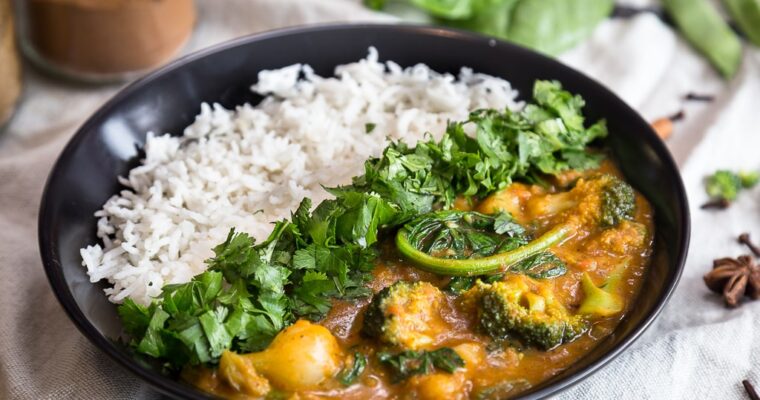 Curry de légumes vegan
