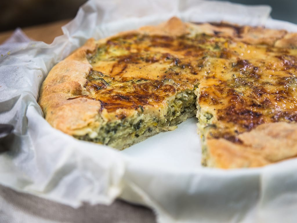 Tarte salée Courgette Comté