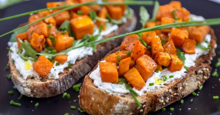 Tartines Fromage Frais Patate Douce