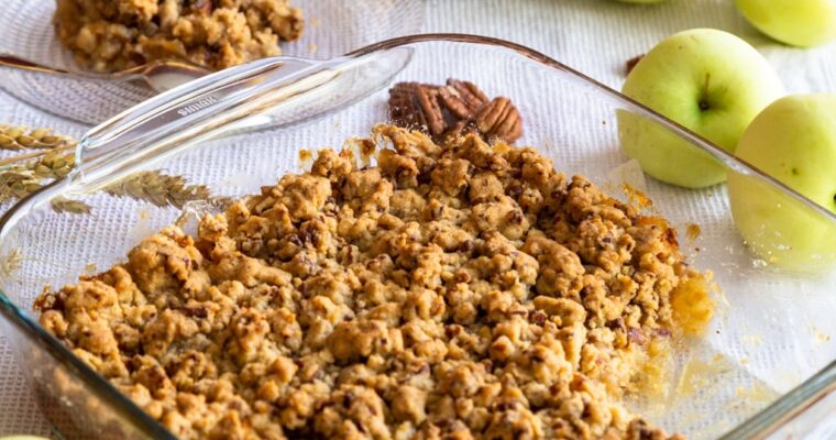 Crumble Pommes Miel et Noix de Pécan