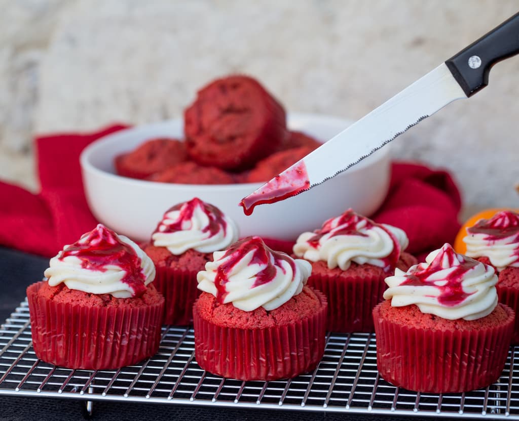 Cupcakes Red Velvet Coulis Framboise