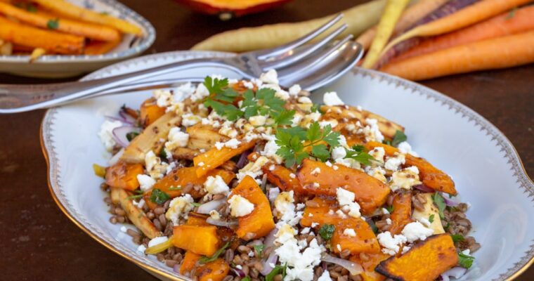 Salade d’Automne aux Légumes Rôtis
