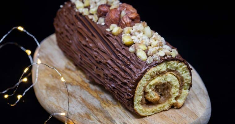 Bûche roulée Marron Chocolat
