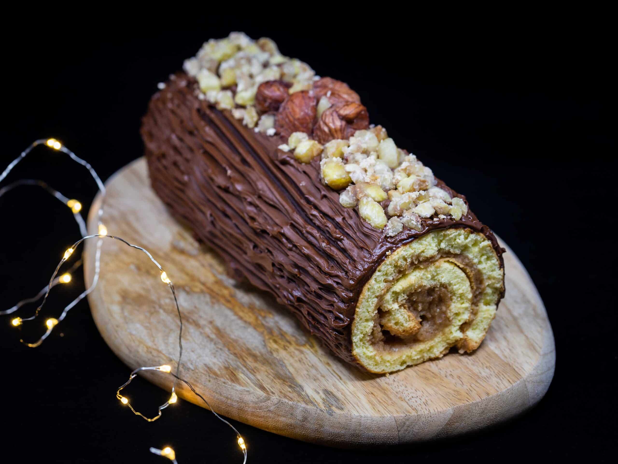 Bûche roulée Marron Chocolat