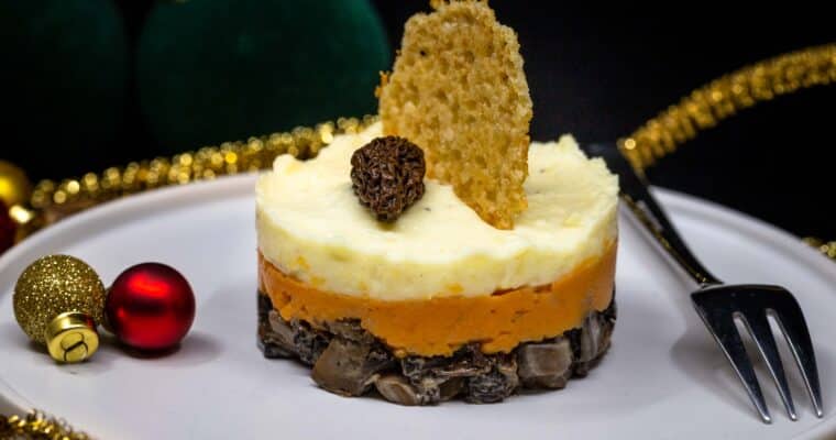 Parmentier de Noël aux morilles (Végane et Sans Gluten)
