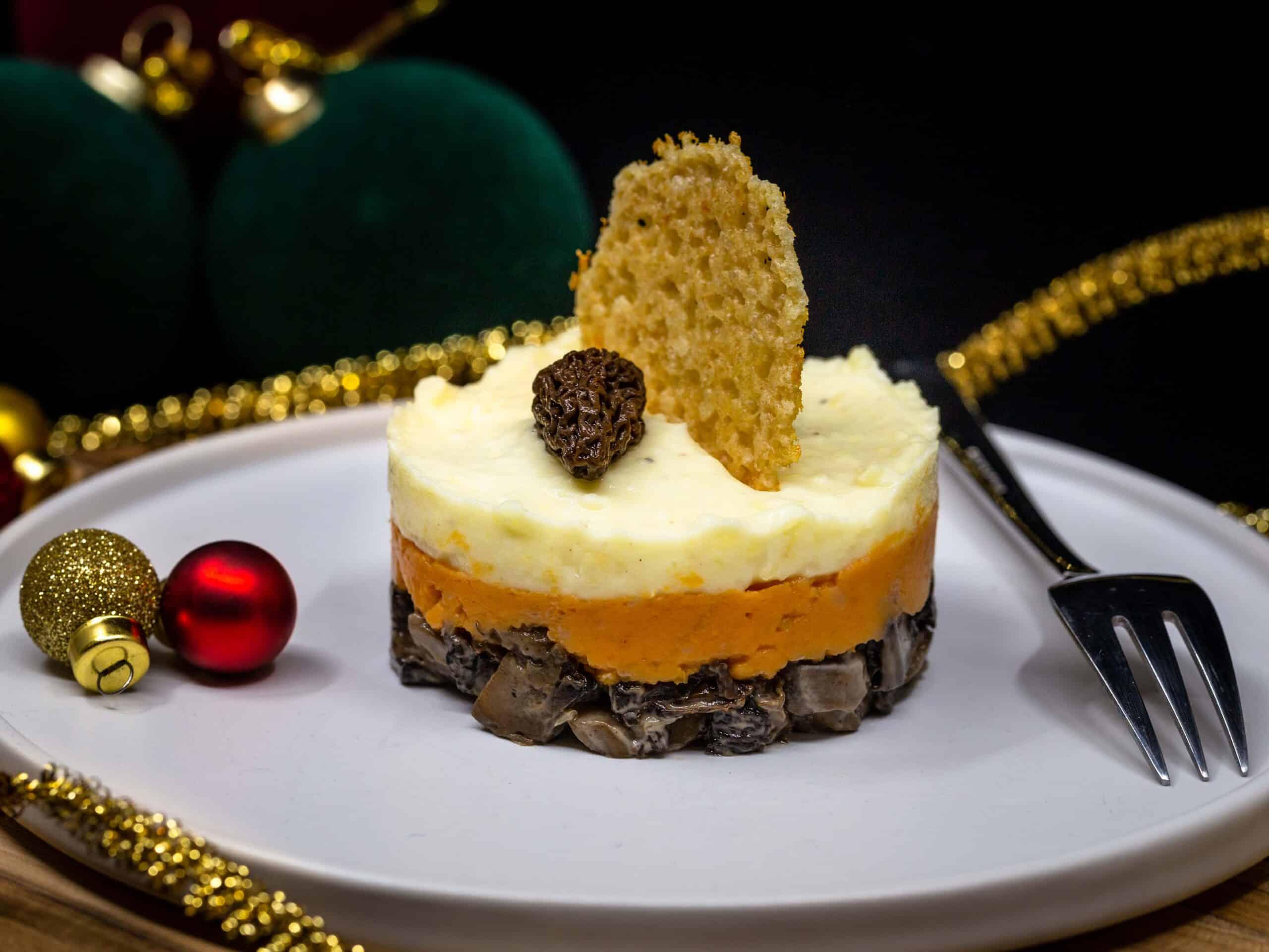 Parmentier de Noël aux morilles (Végane et Sans Gluten)