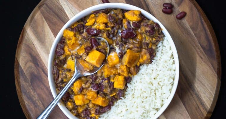 Mijoté de Haricots Rouges à la Patate Douce (végan et sans gluten)