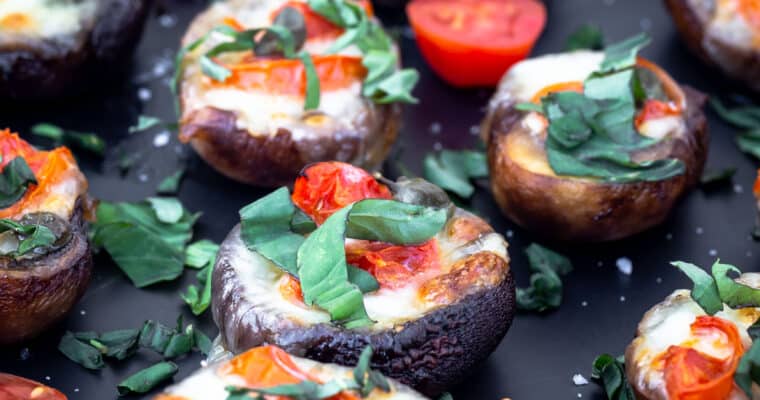 Mini Pizzas sur Champignons (Sans Gluten)