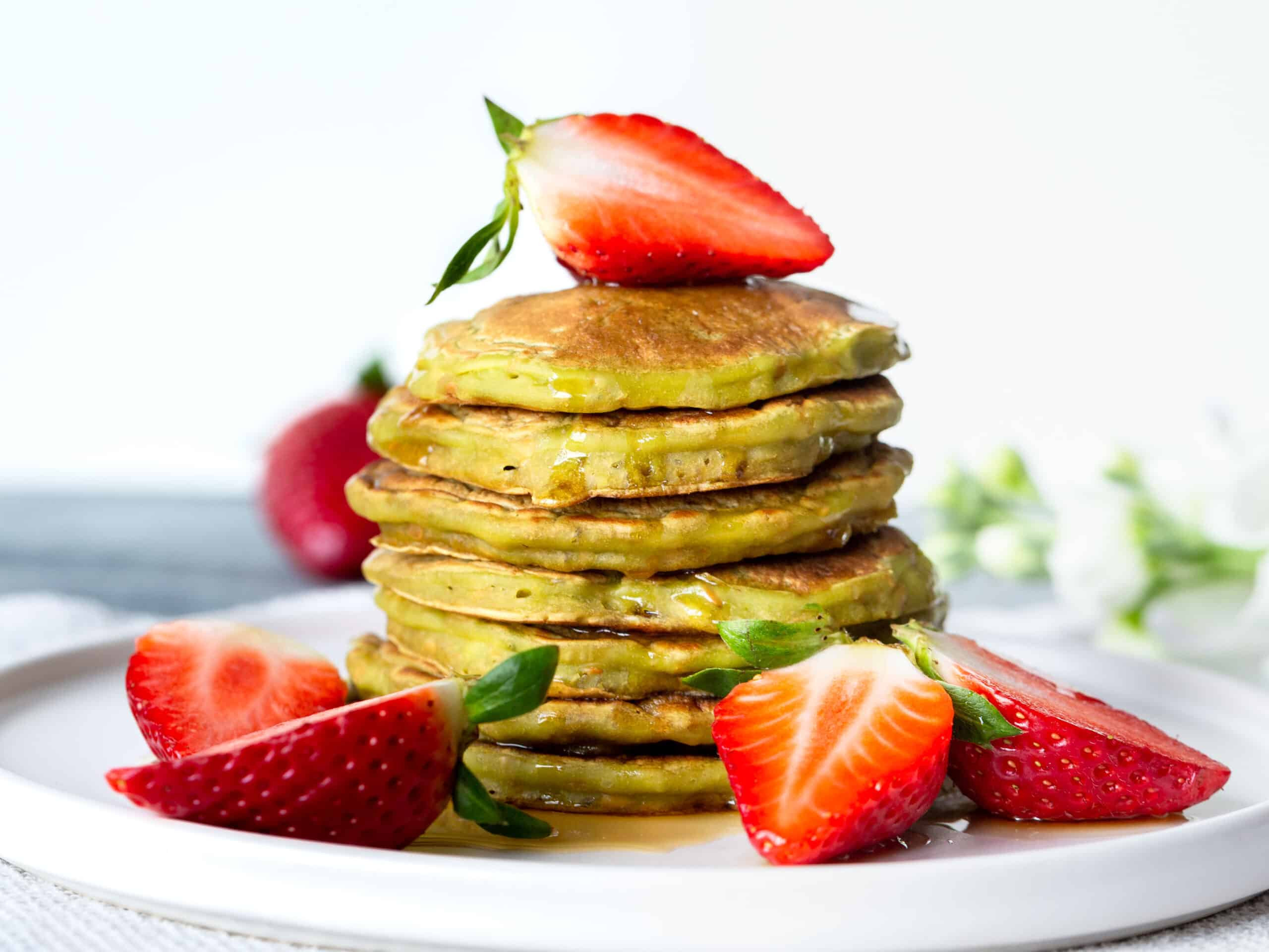 Pancakes Vegan au Matcha