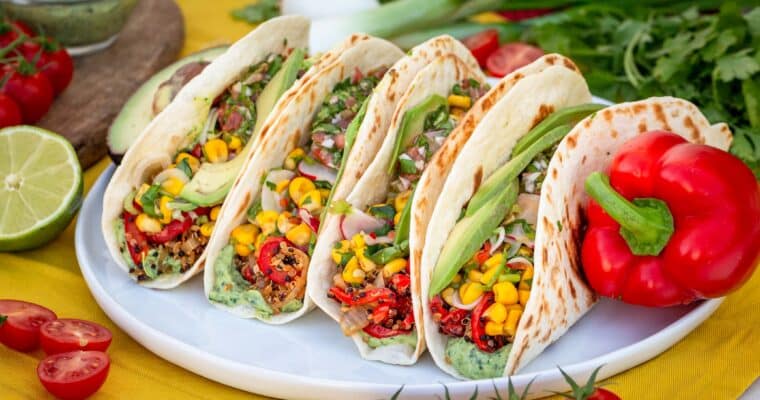 Tacos Végétaliens au Quinoa et Maïs (Sans Gluten)