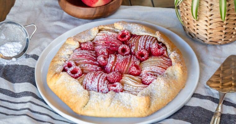 Tarte Rustique Nectarine Framboise