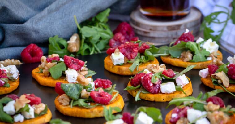 Bouchées de Patate Douce Sans Gluten à l’huile de Pépins de Courge