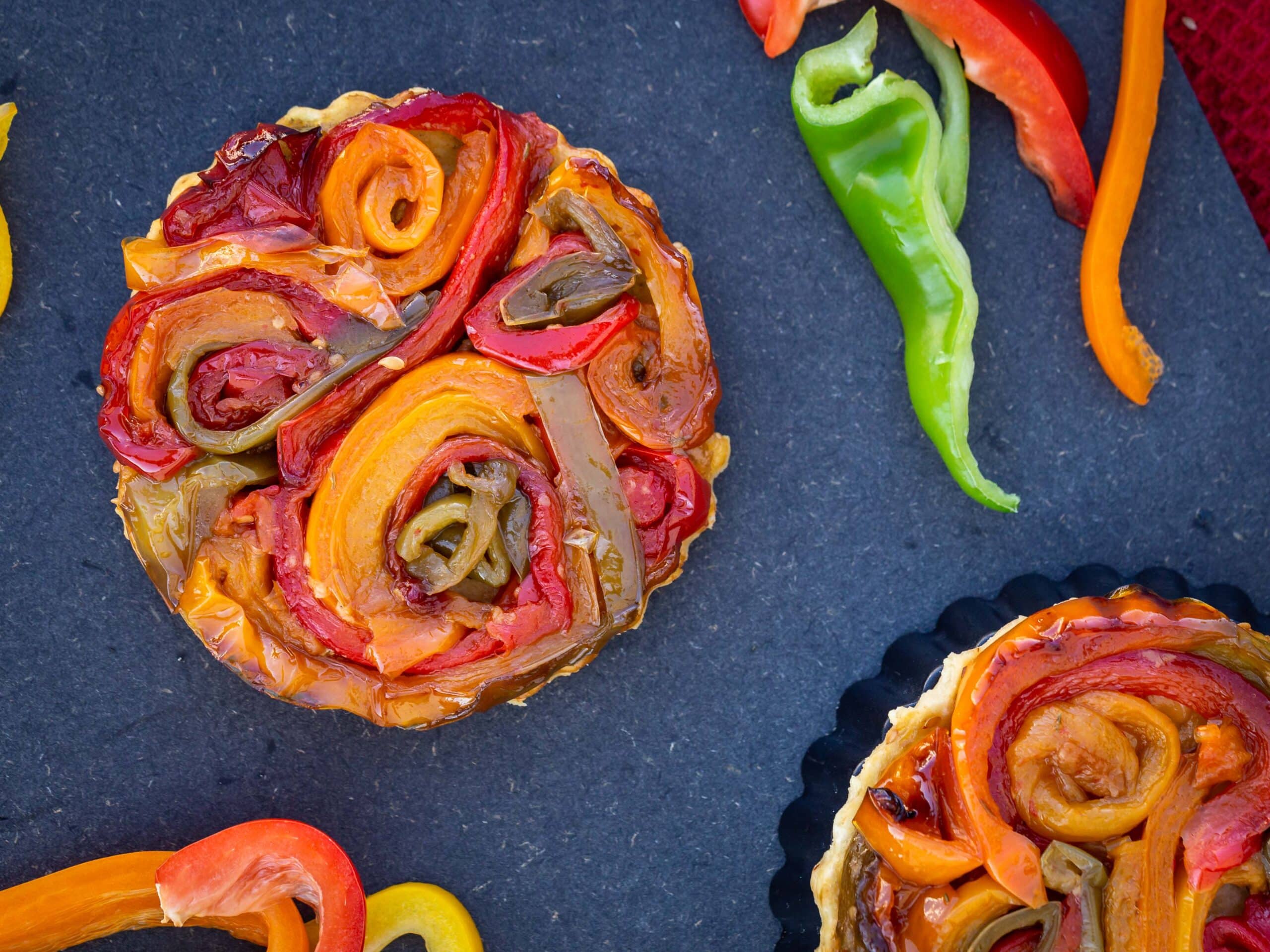 Tartelettes Tatins aux Poivrons (Vegan)