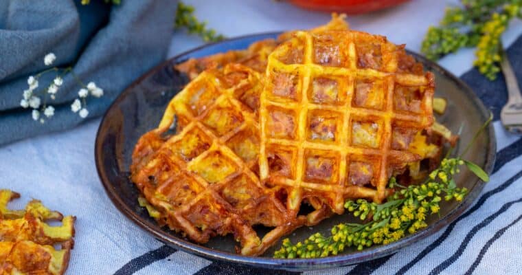 Gaufres de Potimarron et Reblochon (Sans Gluten)