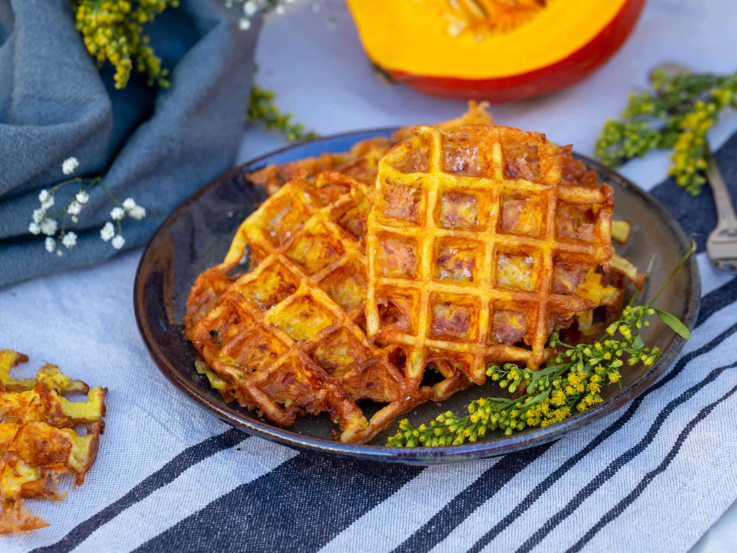 Gaufres de Potimarron et Reblochon (Sans Gluten)