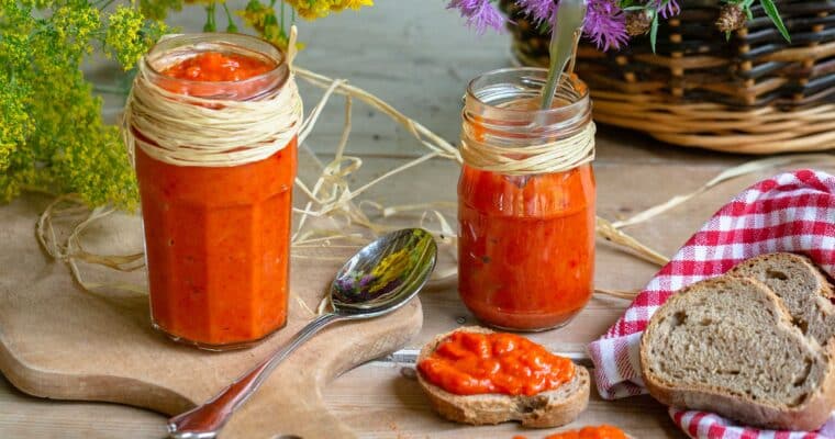 Caviar de Poivrons Rouges (Végan et Sans Gluten)