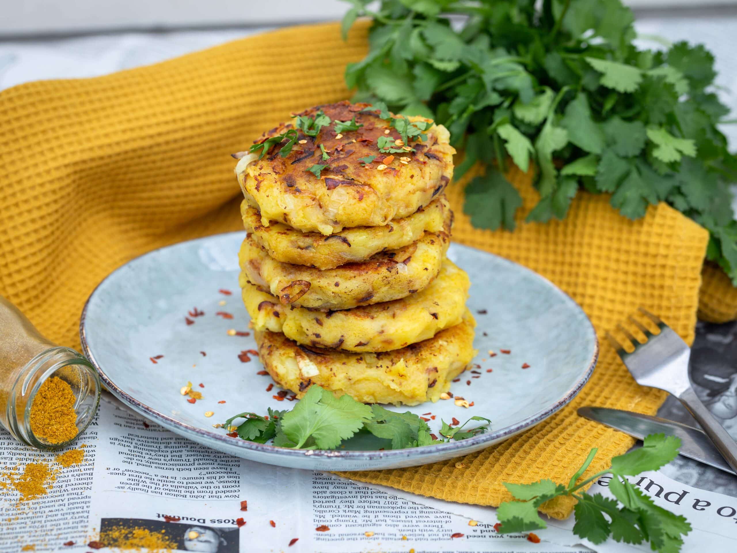 Galettes de Pommes de Terre au Curry