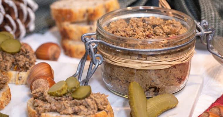 Pâté Vegan aux Cèpes et Noisettes (Sans Gluten)