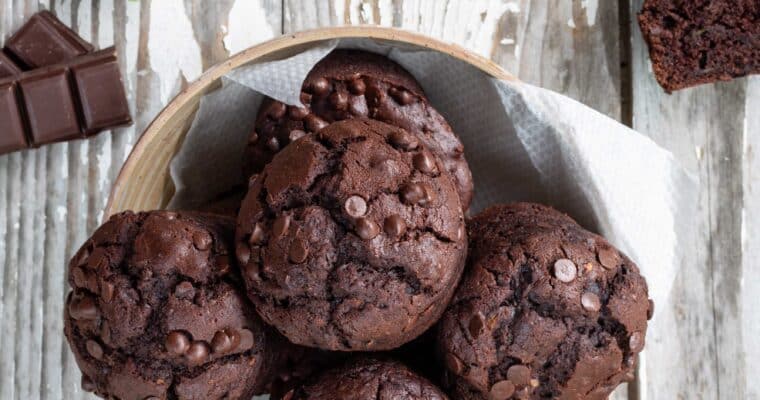 Muffins Vegan Chocolat Courgette