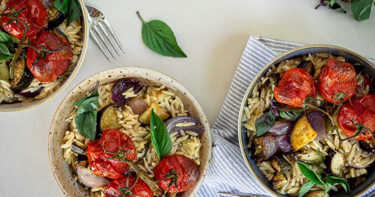 Salade aux Légumes d’Été et Petites Pâtes Orzo