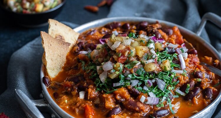 Chili Sin Carne et Salsa à la Pêche (avec le nouveau Cook Processor avec Balance Intégrée de KitchenAid et mon avis sur le robot)