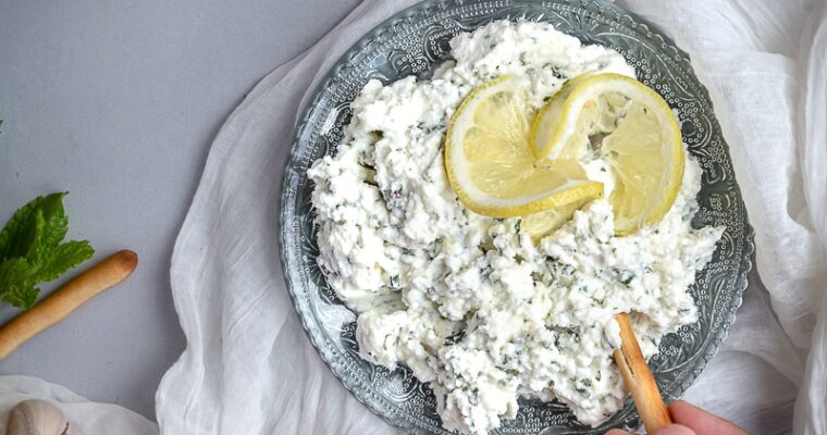 Tartinade de Fêta, Menthe et Ail