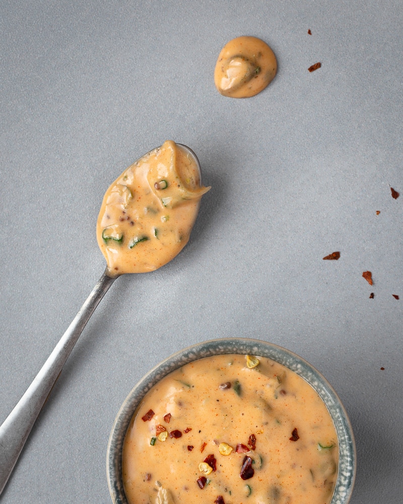 Vous cherchez une sauce vegan pour accompagner vos burgers et frites ? Ne cherchez plus, voici la meilleure sauce vegan au monde ! A base de mayo vegan et agrémenté de condiments ... elle est à tomber !