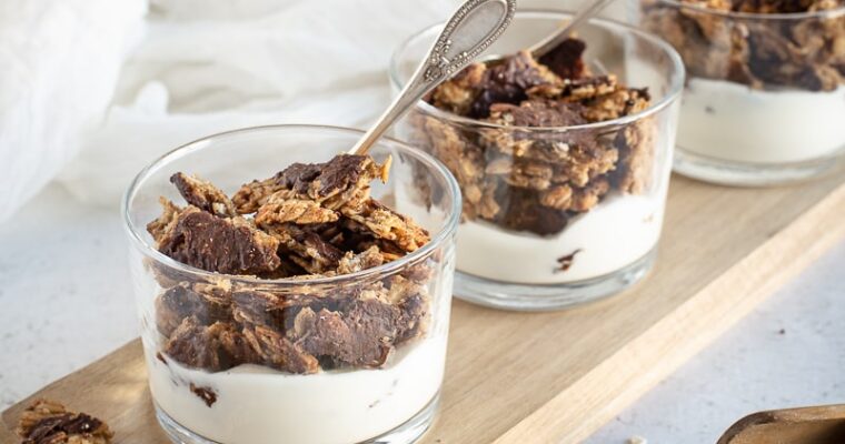 Chunky Granola Banane Chocolat (Vegan + Sans Gluten)