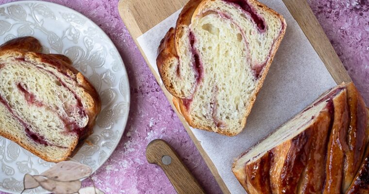 Babka Framboise Végane