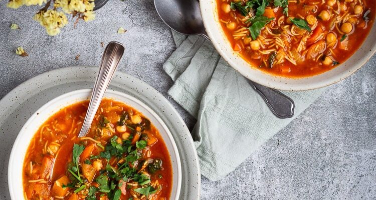 Soupe aux Pois Chiches et Légumes d’hiver façon Chorba