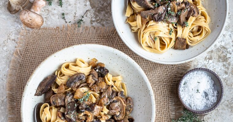 Pâtes à la Sauce aux Champignons