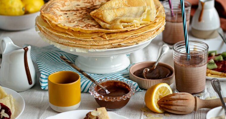 Crêpes sucrées à la vanille