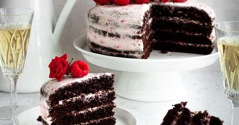Layer Cake Chocolat Chantilly Framboise