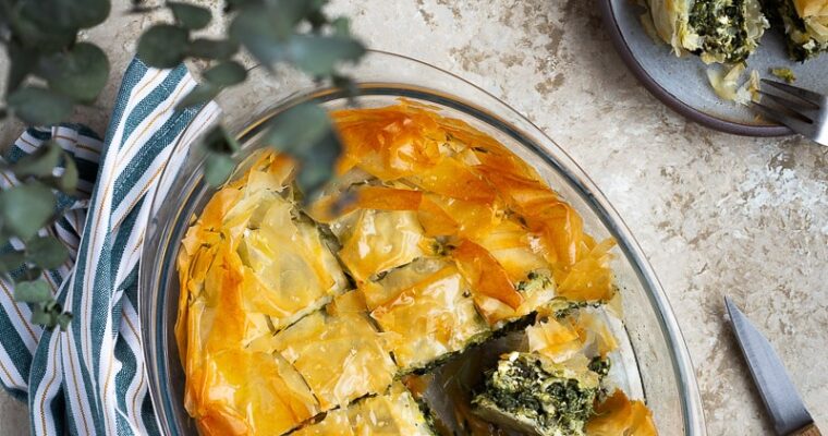 Spanakopita Maison (Feuilleté aux Épinards et à la Fêta, à la grecque)