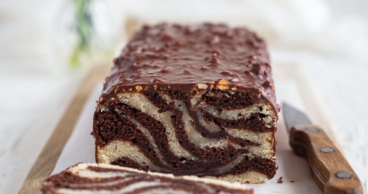 Cake Marbré Vegan, Glaçage Rocher