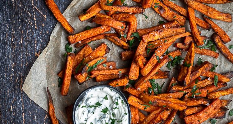 Frites de Patate Douce au Four