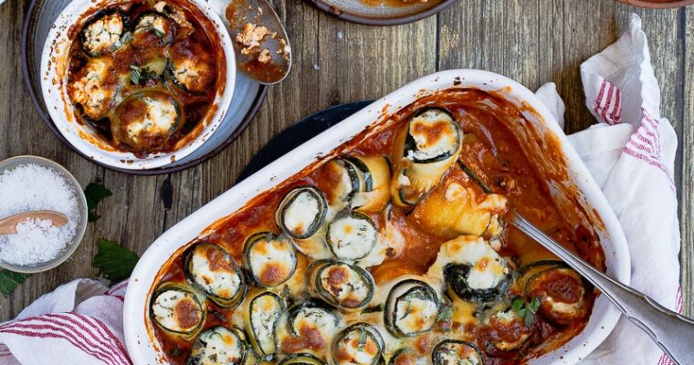 Roulés de Courgettes aux 3 Fromages