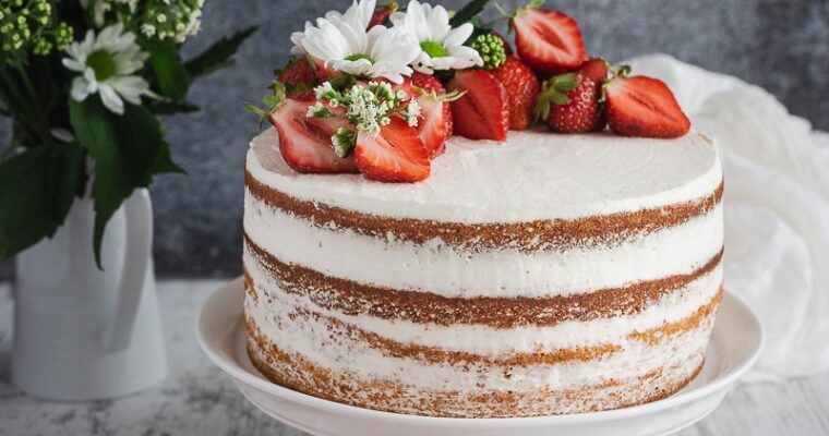 Naked Cake Fraises Chantilly Mascarpone