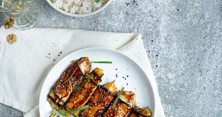 Brochettes Aubergine-Fromage (version végétarienne des Yakitoris bœuf-fromage)