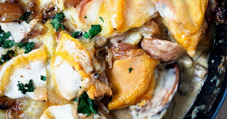 Tartiflette Végétarienne aux Champignons