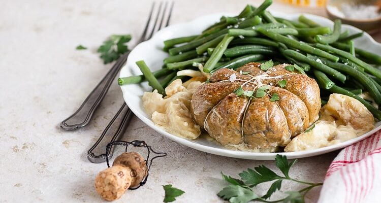 Paupiettes végétariennes Sauce au Cidre