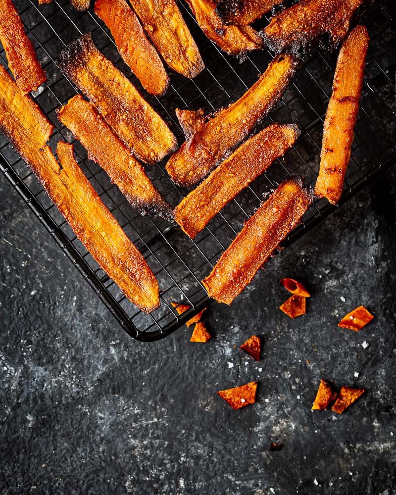 Bacon de carotte (Vegan + Sans gluten)