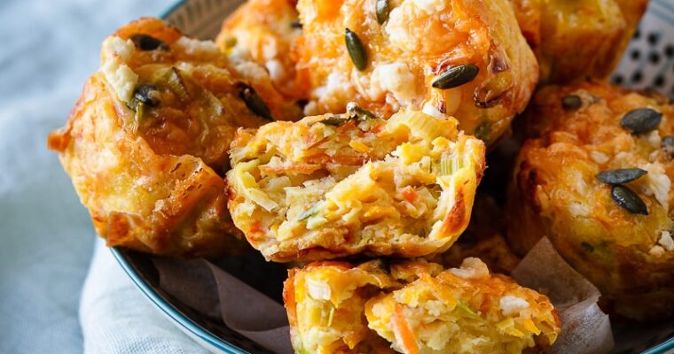 Muffins aux Légumes d’automne râpés