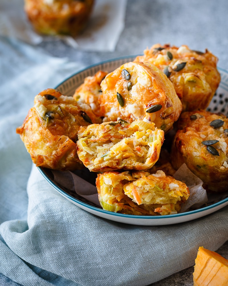 Muffins aux Légumes d’automne râpés
