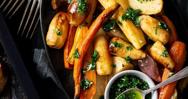 Légumes Racines au Four et sa Persillade : le meilleur accompagnement de l’hiver